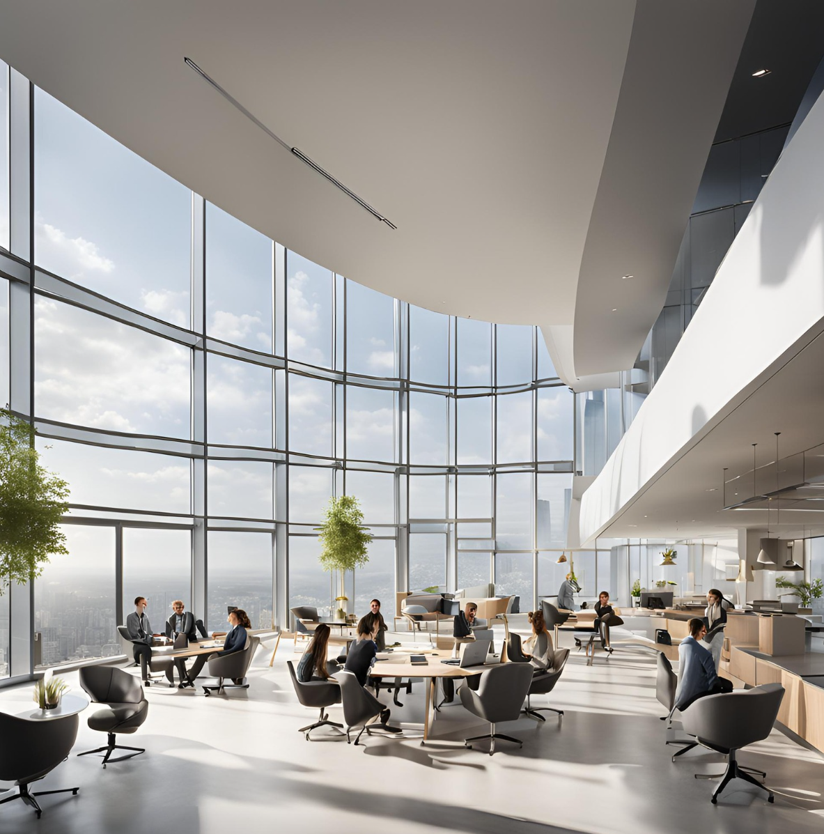 Un open-space qui illustre une entreprise.